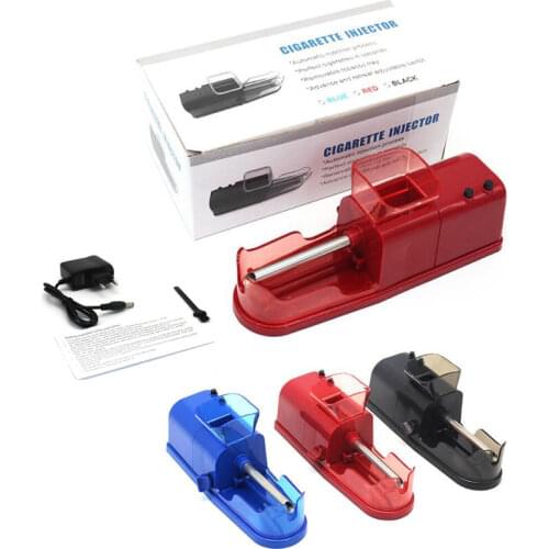 US/EU AC Plug Electric Automatic Cigarette Rolling Machine AUTO Tobacco Injector Maker Roller Smoke Tube Filling Machine Device