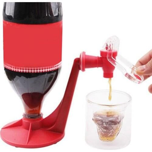 Creative Soda Drink Dispense Gadget Party Coke Drinking Automatic Dispenser Tool Kitchen Accessories Gadget For Bar