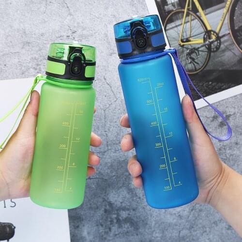 Frosted Space Cup Outdoor Water Bottle Riding Portable Sports Bottle Plastic Summer Large Capacity Water Cup Bpa Free