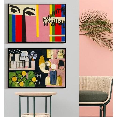 Fashion Retro French Henri Matisse Poster Prints Abstract Wall Art Picture Canvas Paintings Living Room Home Decor Free Shipping
