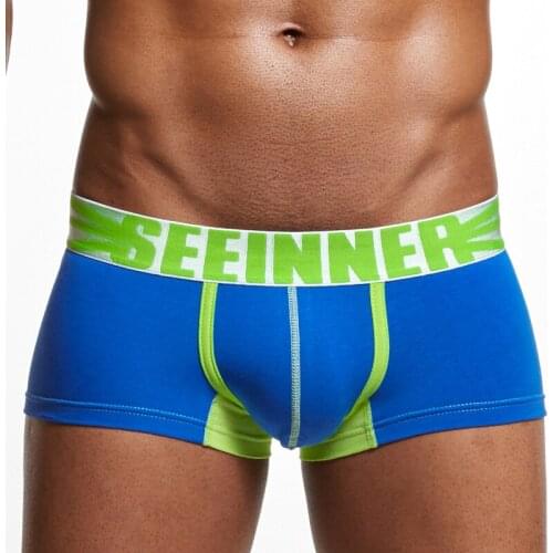 Man Boxer Shorts Male Underwear Sexy Men Boxer Mens Cotton Underpants Two-color Male Mens comfortable panties Plus Size