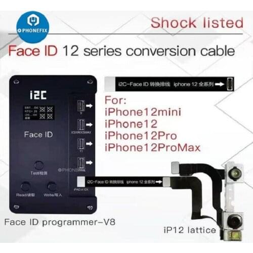 I2C Single Face ID Dot Matrix Flex Repair Kit Flex Cable For iPhone 12 /12mini/ 12 Pro/ 12Pro Max Face ID Repair Cable