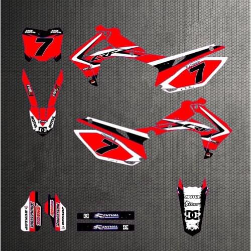 TEAM GRAPHICS DECALS Stickers kits Fit For Honda CRF450R CRF450 2013 2014 2015 2016 FOR Honda CRF250R CRF250 2014 2015 2016 2017