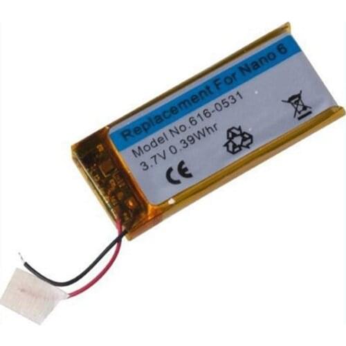 Brand New 3.7V Li-ion Battery Replacement 330mAh for iPod Nano 6 6th Gen 8GB 16GB with Tools