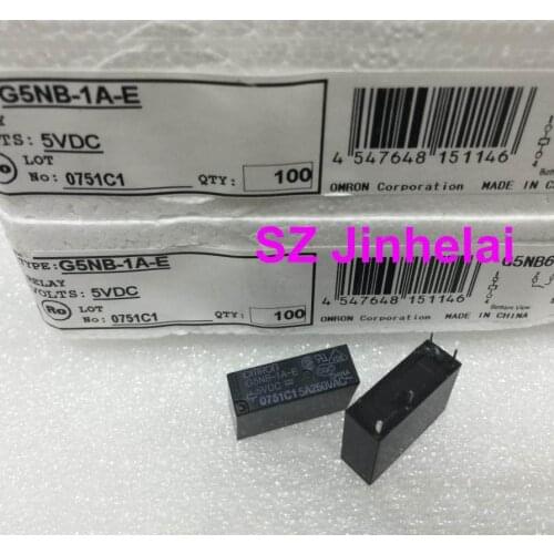 OMRON G5NB-1A-E 24VDC 12VDC 5VDC Authentic original Relay 4Pin 5A DC24V DC12V DC5V