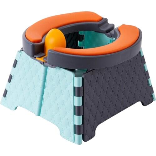 Portable Baby Potty Training Foldable Baby Toilet Seat Travel Potty with Splash Guard Silicone Mat Training Seat for Home Travel