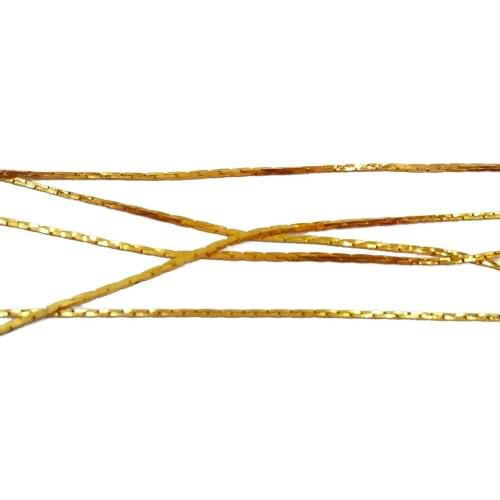 Gold Plated 100m 0.8mm Thin Snake Chains Link Chain Findings for Jewelry Making SNC-05