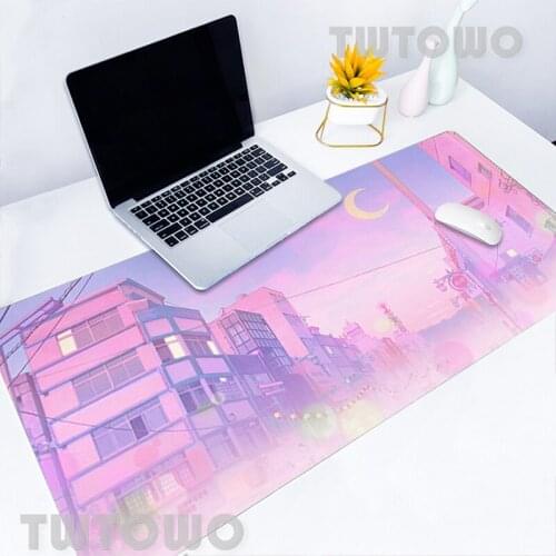 Pink Landscape Aesthetics Art Mouse Mat Gaming Desk Mat Mouse Mat Desktop Mouse Pad Keyboard Pad Laptop Mice Pad