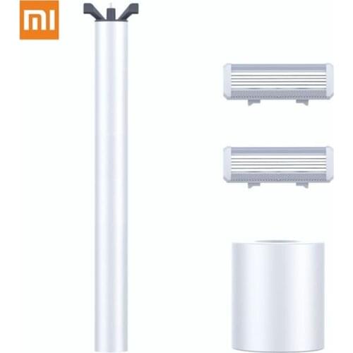 Mini Manual Safety Razor Head Vibration IPX7 Waterproof Electric Men Shave Razor Blade Vibration Portable Manual Shaver