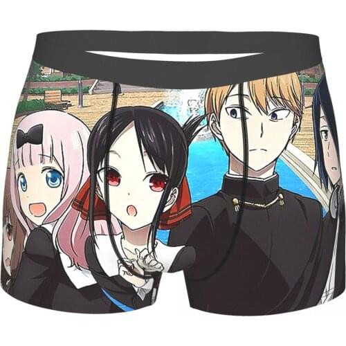 Kaguya sama Love Is War Romantic Anime Series Take Photos Underpants Homme Panties Mens Underwear Print Shorts Boxer Briefs