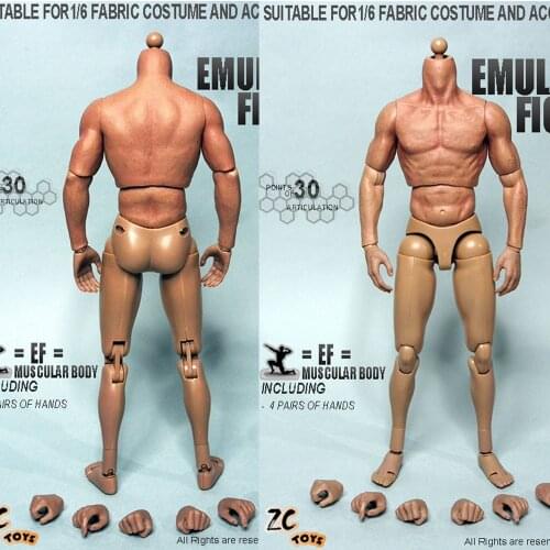 High Quality S002 1/6 Scale Male Muscular Body Similar To TTM19 Suitable For 1/6 Male Head Sculpt Tony