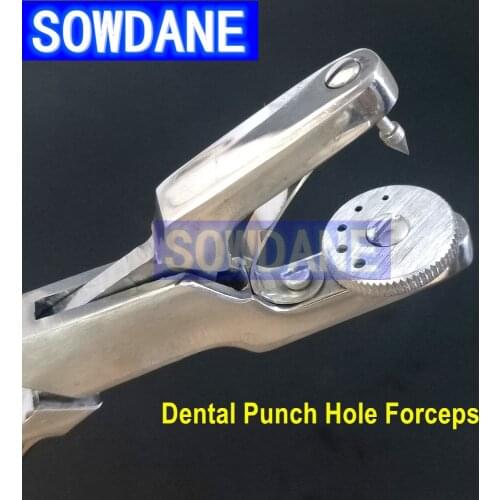 Stainless Steel High Quality Dental Rubber Dam Hole Punch Forcep Dentist Rubber Dam Instrument Tool Clamp