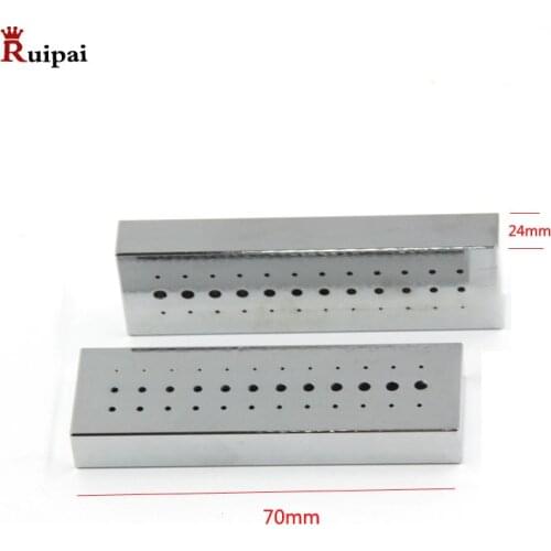 36 Holes Riveting Stake Steel Plate Watchmakers Hole Punching Board Rectangle Watch Repair Tool