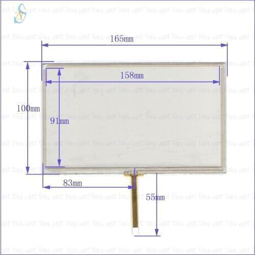 ZhiYuSun 165mm*100mm LST07002 7inch Touch Screen glass 4 wires resistive USB touch panel overlay kit 165*100 TOUCH SCREEN