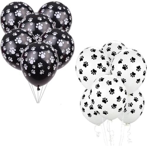 10pcs/lot 12 inch Paws Print Dog Party Balloons Latex Balloons Kids Birthday Gift baby shower Party Toys Decoration
