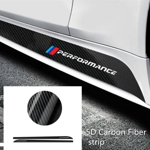 2pcs M Performance Side Skirt Stripe Body Decals Sticker For BMW E90 E92 E93 F20 F21 F30 F31 F32 F33 F34 F15 F10 F01 F11 F02 G30