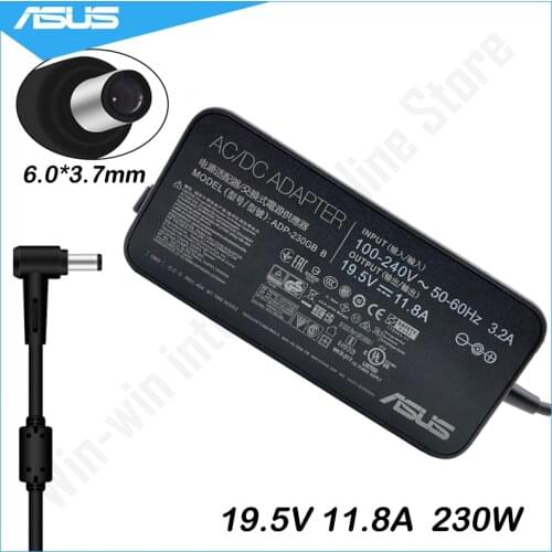 Asus Laptop Adapter 19.5V 11.8A 230W 6.0*3.7mm AC Power Charger For Asus ROG GM501GS GX501 GX501V GX501VI GX501VI-XS75 Laptop