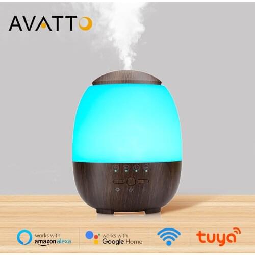 AVATTO WiFi Humidifier Essential Oil Diffuser,300ML Mist Maker Fogger Humidifier with LED Lamp Work for Google Home, Alexa
