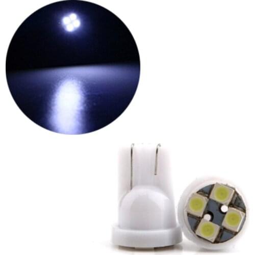 50Pcs White T10 W5W 1210 4SMD LED Car Bulbs 168 194 2825 Clearance Lamps Interior Reading Dome Door License Plate Lights 12V