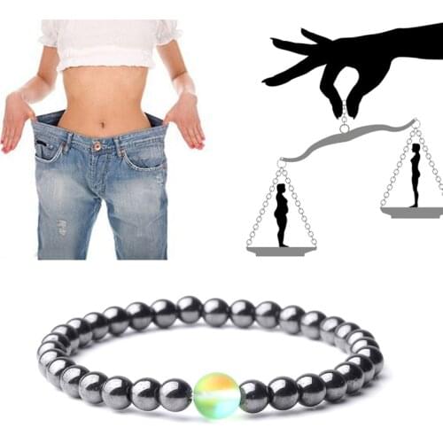 6 mm Natural Hematite Bracelets Matte Rainbow Flash Moonstone Round Beads Women Bracelet Homme Pulsera 2019 Fashion Jewelry Gift