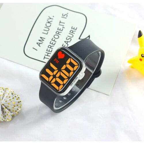 New Colorful Flashing Lights Waterproof LED Mens Sport Wristwatch Electronic Clock Women Watches Silicone Saat Zegarek Damski