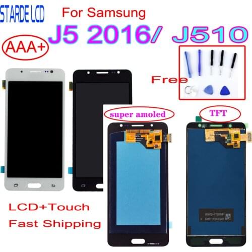 AAA+ For Samsung J5 2016 SM-J510F J510FN J510M J510Y J510G J510 LCD Display+Touch Screen Digitizer Assembly with Free Tools