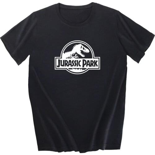 2020 Mens T-shirts Fashion Jurassic World Printed Shirt Men Women Casual O-Neck Short Sleeve Tshirt Summer Cotton Tops Tees