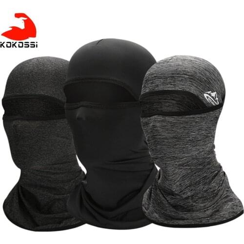 KoKossi Summer Ice Silk Sunscreen Headgear Dustproof Windproof Fishing Cycling Running Cap Ear protection Face Mask Tail Hat