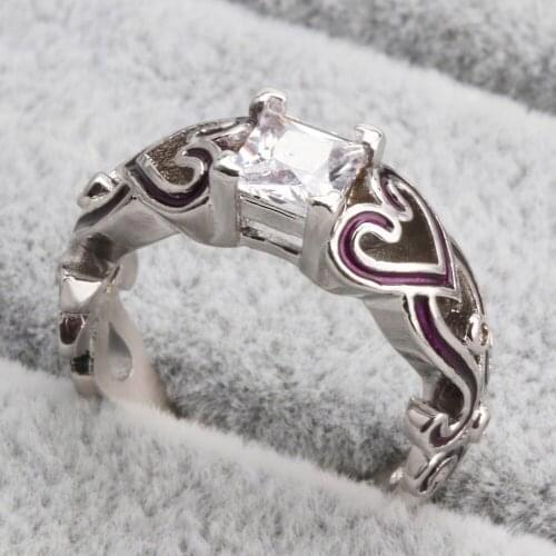 WYJZY European and American luxury gothic style ring for women retro style ladies exquisite anniversary gift