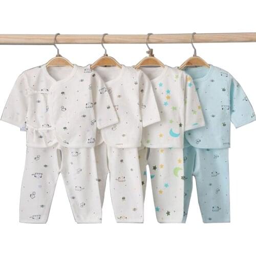 Cartoon Newborn Baby Clothes Set Soft Cotton Baby Underwear Baby Boy Set 0-6Months Autumn Unisex Baby Girls Clothes Set