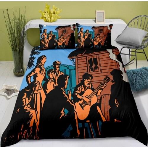 The Adventure Of TinTin Bedding Set 3 Piece Animation Cartoon Duvet Cover Set Home Funny Custom Bed Quilt Cover with Pillowcase