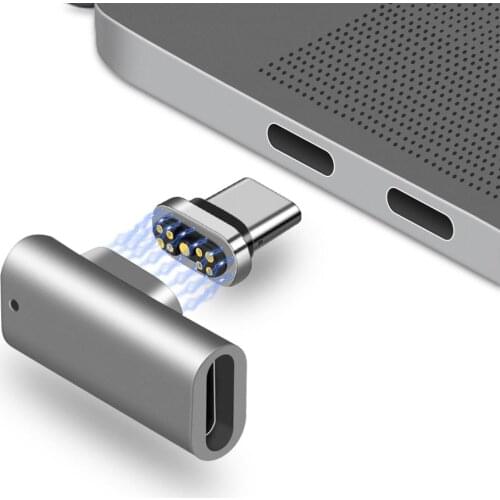 9PINS Magnetic USB type C Adapter USB 3.1 480Mbps date transfer speed 100W Quick Charge Compatible for Pixelbook