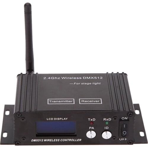 Mini 2.4G Wireless Dmx 512 Controller Transmitter Receiver Lcd Display Repeater Disco Light Led Par Light Stage Lighting Effect