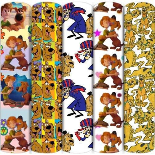 Cartoon Dogs Polyester Cotton Fabric Sewing Quilting Fabrics Needlework Material DIY Handmade Cloth,c16024