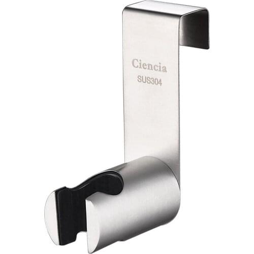 Stainless steel punch-free toilet spray gun mount bathroom accessories womens washer nozzle base