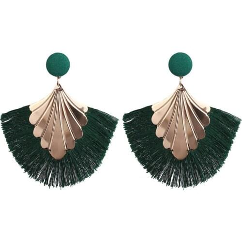 European and American new products on the new creative fashion tassel earrings pendant trend of foreign trade jewelry