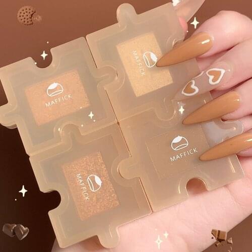 MAFFICK Chestnut Puzzle Eyeshadow Powder Palette Pearly Matte Glitter Easy-to-color Eye Shadow Long Lasting Shimmer Cosmetic