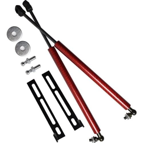 Lift Support for Volkswagen Santana (A05) 2013-2020 Front Hood Bonnet Gas Struts Damper Carbon Fiber Black