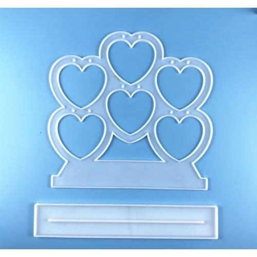 1 Set Jewelry Display Stand Epoxy Resin Mold Earring Holder Necklace Hanger Silicone Mould DIY Crafts Pendant Rack Mold