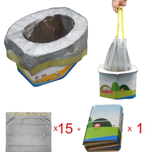 Portable travel potty for kids - baby folding potty seat chair for girl or boy