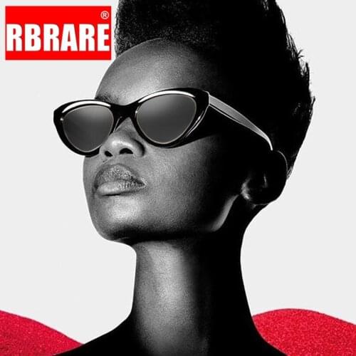 RBRARE 2021 Retro Cat Eye Sunglasses Women High Quality Sun Glasses Luxury Designer Black Sunglasses Ladies lentes de sol mujer