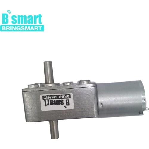 Bringsmart DC Gear Motor JGY370S 12Volt Mini Reductor 6V Self-lock Large Torque Motor 24V DC Reversible Gearbox Reducer Motor