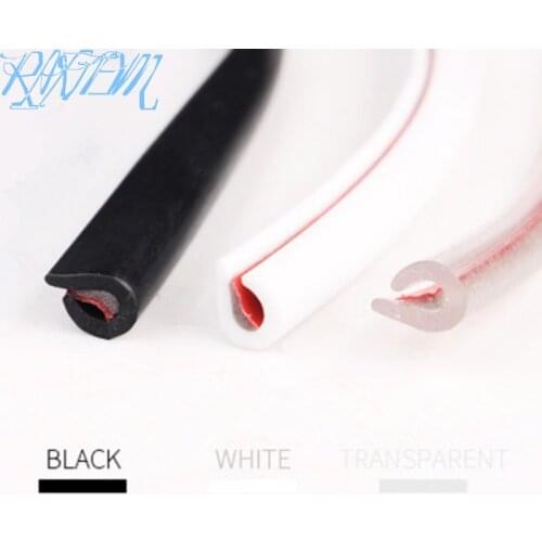 5M"U"Type Car Door Rubber Seal Sound Insulation Sealing Strip For Hyundai IX35 IX45 Sonata Verna Solaris Elantra Tucson Mistra