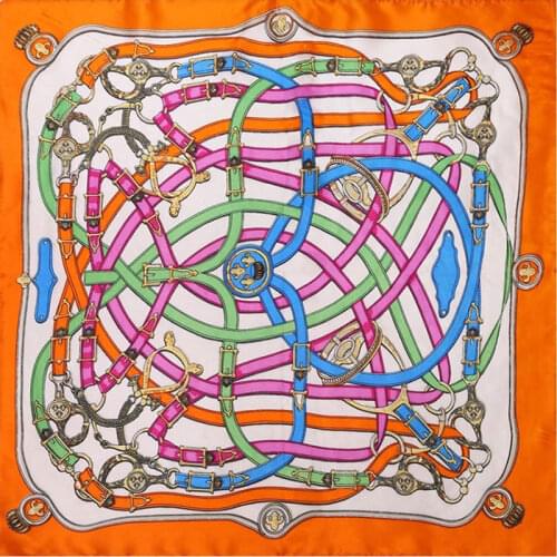 Natural Silk Scarf Women Bandana Female Belt Hair Scarf for Women Silk Headband Womens Square Silk Neck Scarf Face Mask Scarf