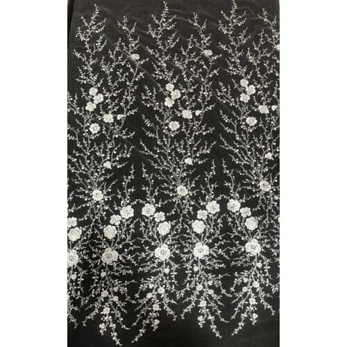 Top Quality Embroidery French Lace Fabric Unique Bridal African Tulle Lace Fabric For Wedding Sposa Bridal Lace Dantel Sequins