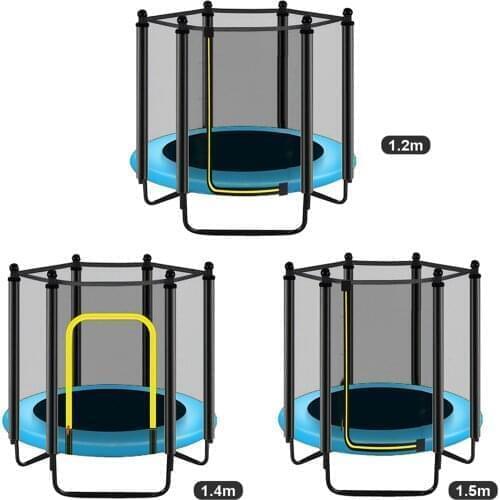 Trampoline Safety Net UV-Resistant Garden Trampoline Replacement Net for 3.97ft/4.59ft/4.92ft 6 Poles Trampolines