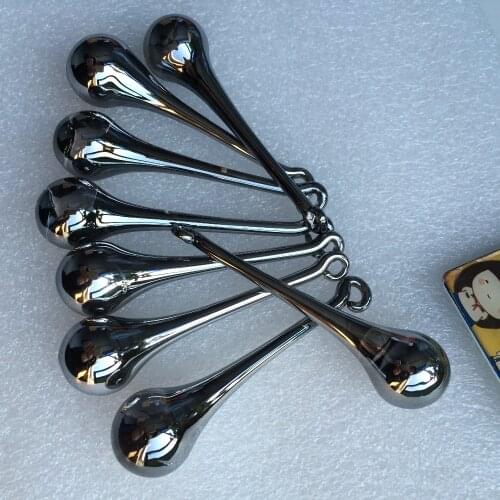 10pcs/Lot Black 20x80mm Raindrop Pendant Chandelier Parts Crystal Glass Chandelier Prism Hanging Home Decoration Business Party