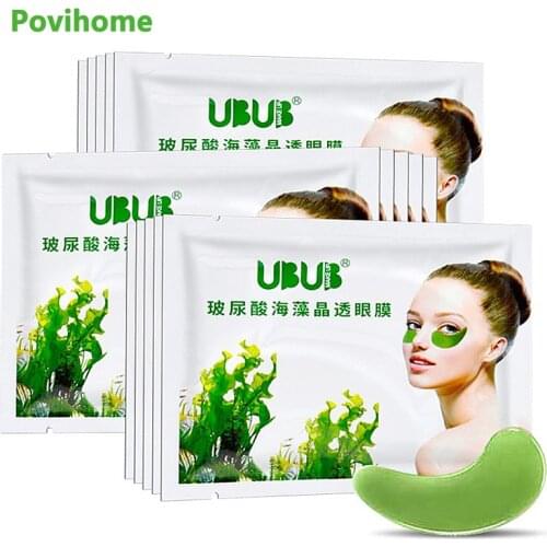 2pcs Seaweed Firming Eye Mask Eye Patches for the Eyes Green Masks Anti Aging Reduces Dark Circle Eye Fatigue Eyelid Patch