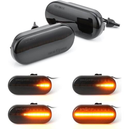 2 pieces Led Dynamic Side Marker Turn Signal Light Sequential Blinker Light For Volkswagen VW Bora Golf 3 4 P.assat 3BG Polo SB6