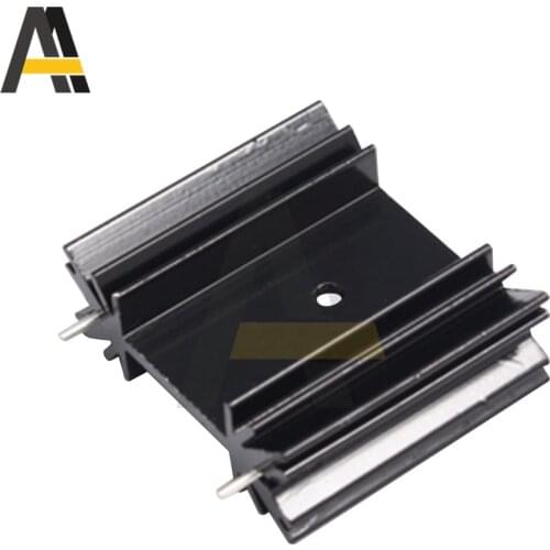 5Pcs Aluminium TO-220 Heat sink 34x38x12mm TO 220 Heat Sink 6063 Aluminum Transistor Radiator TO220 Cooler Cooling Band